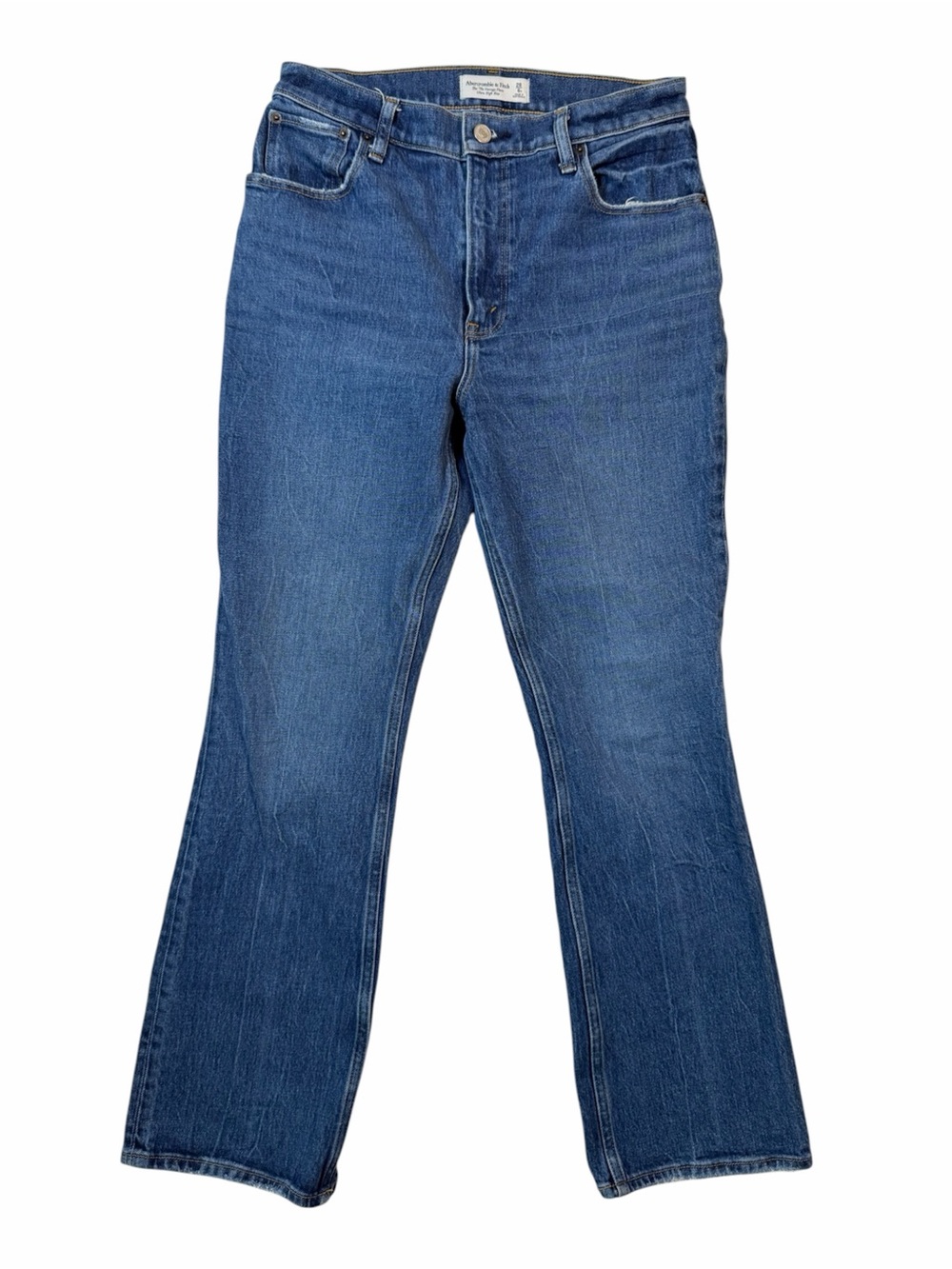 Abercrombie & Fitch Medium Blue High-Rise Jeans
